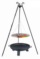 WOK spécial brasero sur trépied + brasero BALI