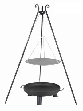 WOK spécial brasero sur trépied + brasero BALI