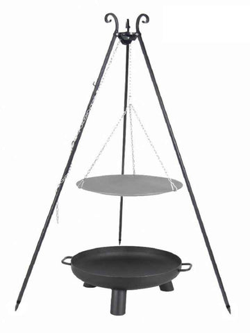 WOK spécial brasero sur trépied + brasero BALI