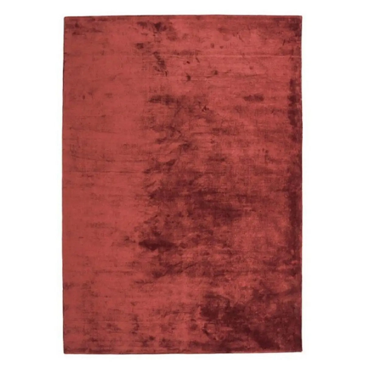 Tapis de salon en viscose fait main titane