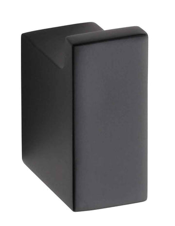 Patère rectangulaire en laiton noir NERO 6,6 x6,6 x7,4 cm