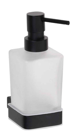 Distributeur de savon liquide NERO en laiton noir et verre / 250ml