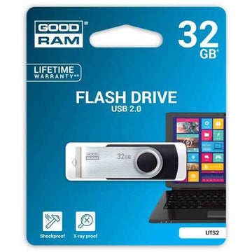 Clé USB Goodram UTS2 32 Go USB Type-A 2.0 Noir, Argent