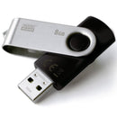 Clé usb goodram uts2 8 go usb type-a 2.0 noir argent