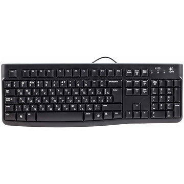 K120 Corded Keyboard - BLACK - UK - INTNL-973