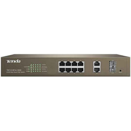 Commutateur Web intelligent PoE TENDA 8 ports + 2 Go « TEF1210P-8-150W » (2 livres)