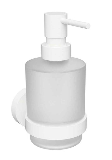 Distributeur de savon liquide mural WHITE en laiton blanc / 200ml