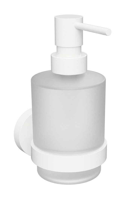 Distributeur de savon liquide mural WHITE en laiton blanc / 200ml
