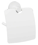 Dérouleur papier toilette WHITE en laiton blanc 14 cm