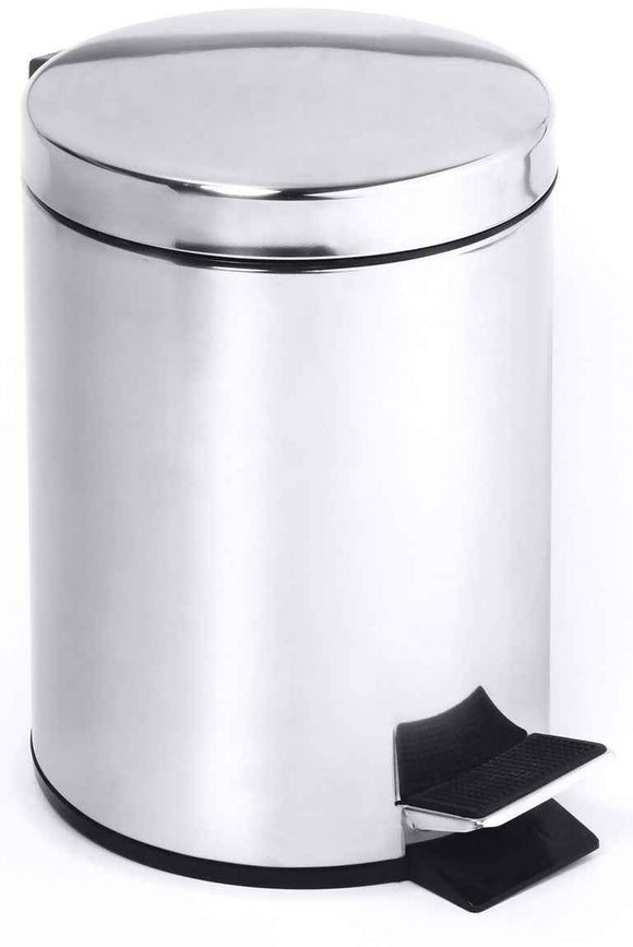 Poubelle de cuisine HOTEL en acier poli 30 cm / 20 L