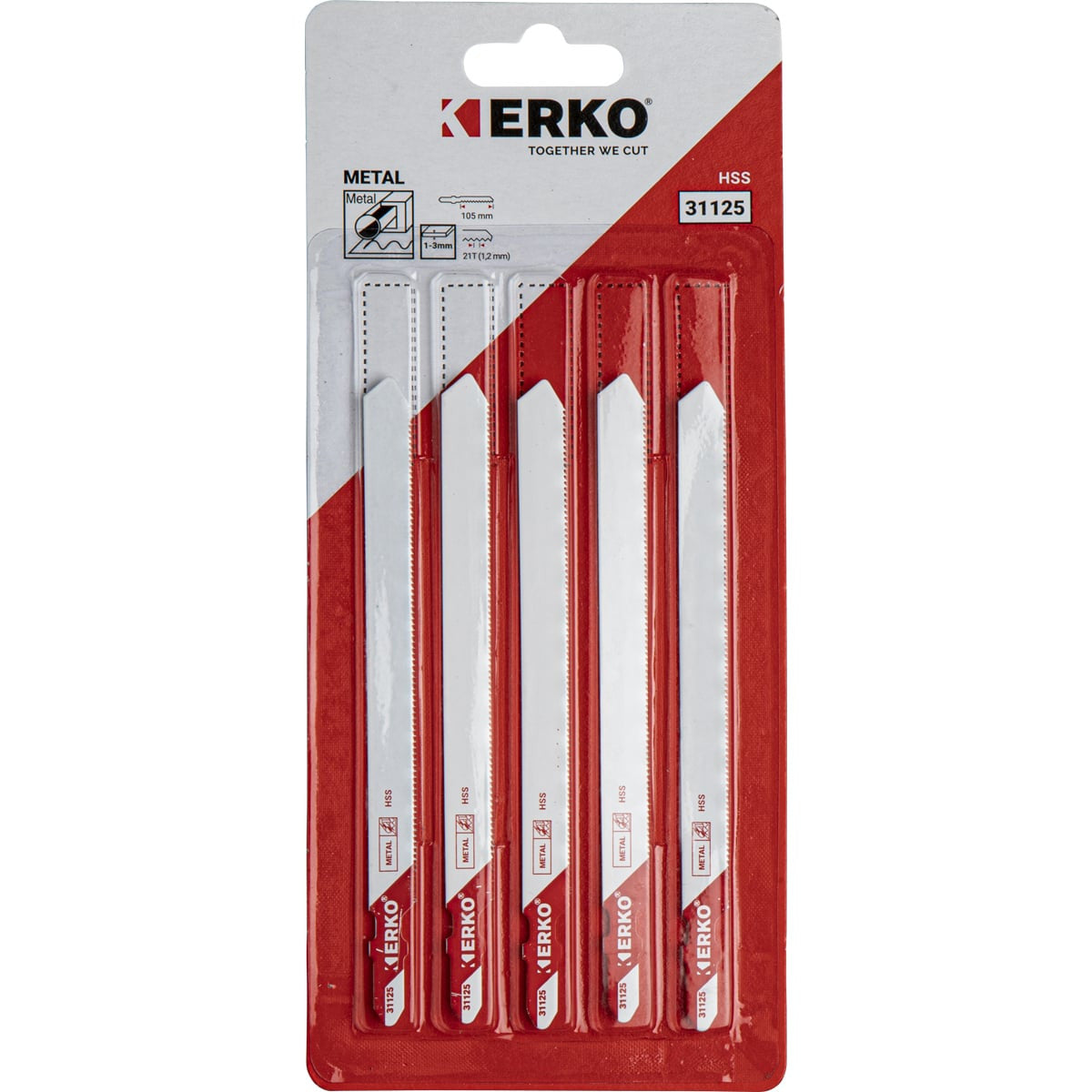Lame saut. erko metal fin 105mm 21t carte 5