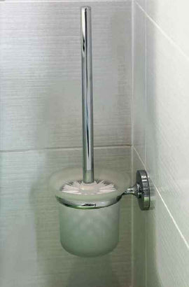 Brosse de toilettes ALFA bol en verre 39x14x11 cm