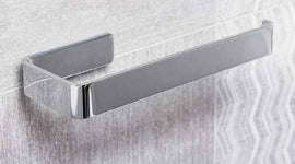 Dérouleur papier toilette SOLO en laiton chromé 12,9 x2,5 x8,2 cm