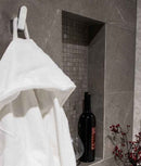 Patère simple VIA en chrome 2,5 x4,8 x7 cm