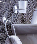 Anneau de serviette WHITE en laiton blanc 15 cm