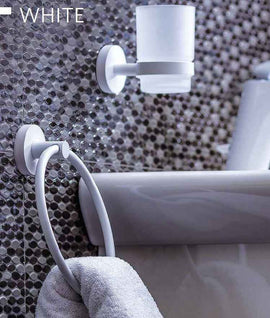 Porte-verre mural WHITE en verre 7x9,5x10,5cm