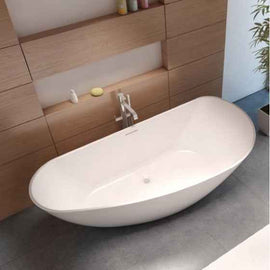 Baignoire îlot en Solid Surface RIHO GRANADA 170x80 cm angle gauche
