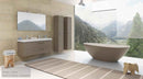 Baignoire îlot en Solid Surface RIHO GRANADA 170x80 cm angle droite