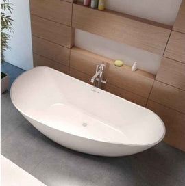 Baignoire îlot en Solid Surface RIHO GRANADA 170x80 cm angle droite
