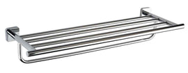 Etagère de douche porte-serviettes TASI en laiton chromé 65,6 x10,5 x21,6 cm