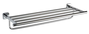 Etagère de douche porte-serviettes TASI en laiton chromé 65,6 x10,5 x21,6 cm