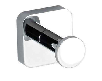 Patère simple murale TASI en laiton chromé 5 x5 5,7 cm