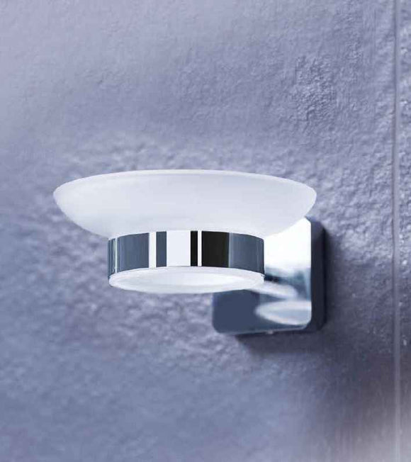 Porte-savon mural TASI en laiton chromé 11x 5,2x 13cm