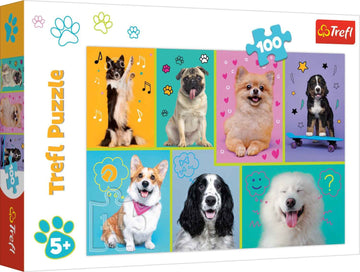 Puzzle TREFL Dans le monde des chiens 100 pièces