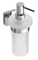 Distributeur de savon liquide mural TASI en laiton chromé et en verre / 230 ml