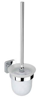 Goupillon de toilettes mural TASI en laiton chromé et en verre 37 x11 x14,5 cm