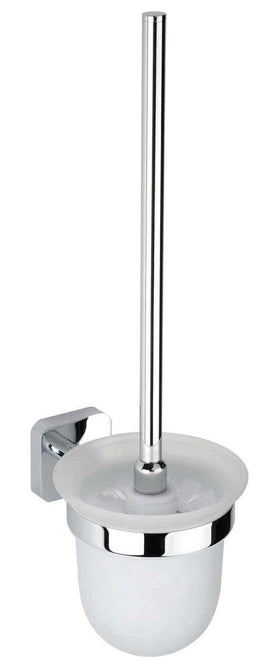 Goupillon de toilettes mural TASI en laiton chromé et en verre 37 x11 x14,5 cm