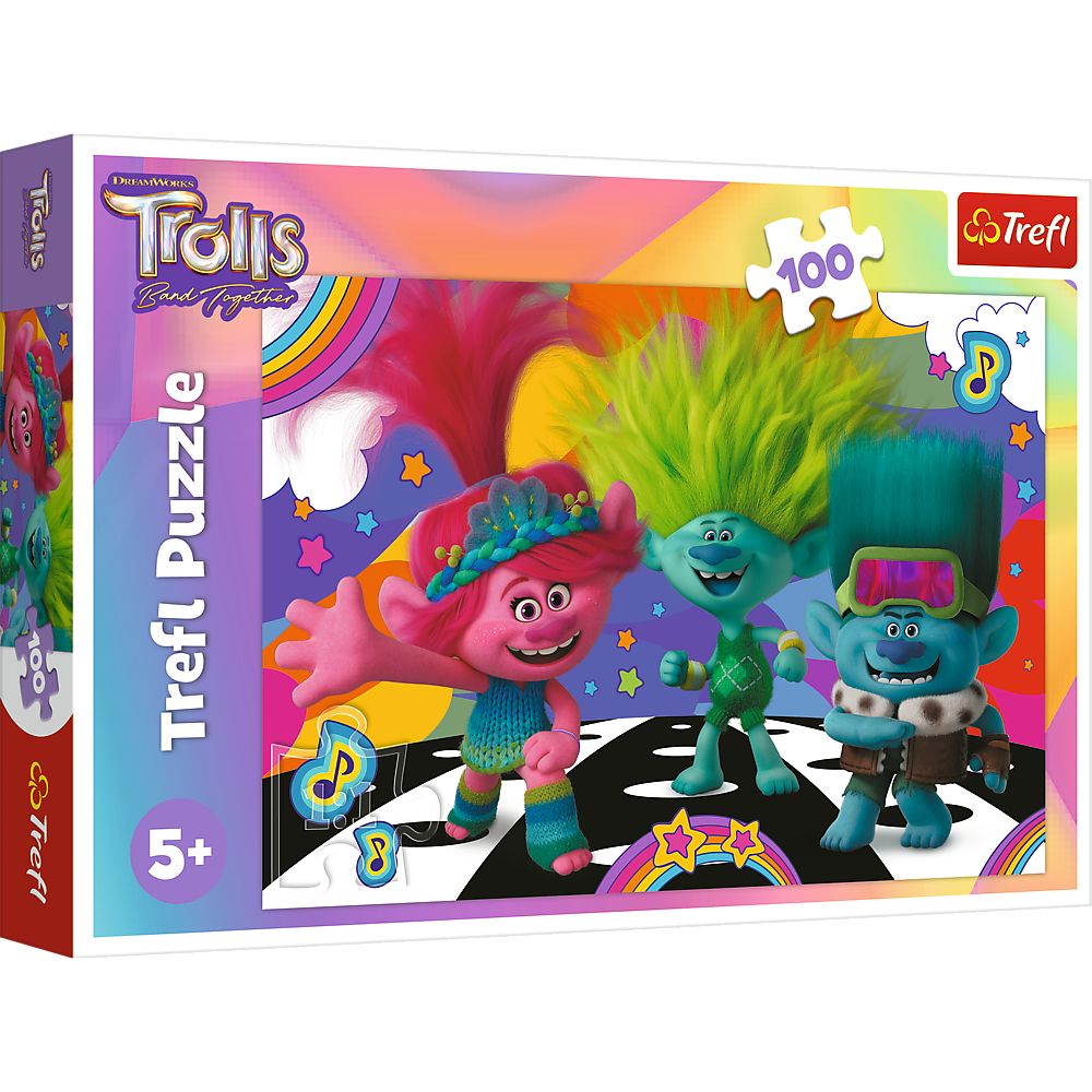 Puzzle trefl trolls trolls 3 100 pièces - 0