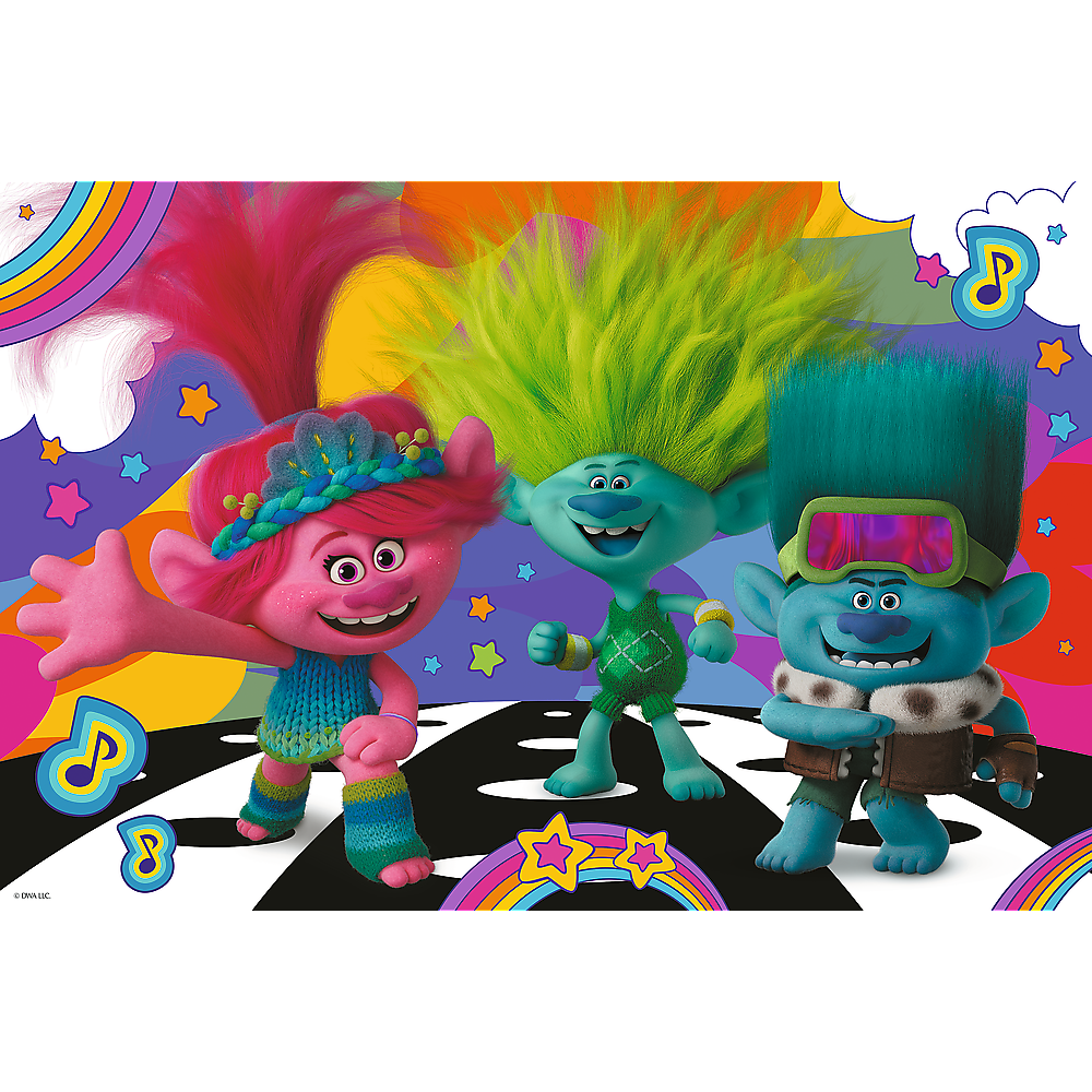 Puzzle trefl trolls trolls 3 100 pièces