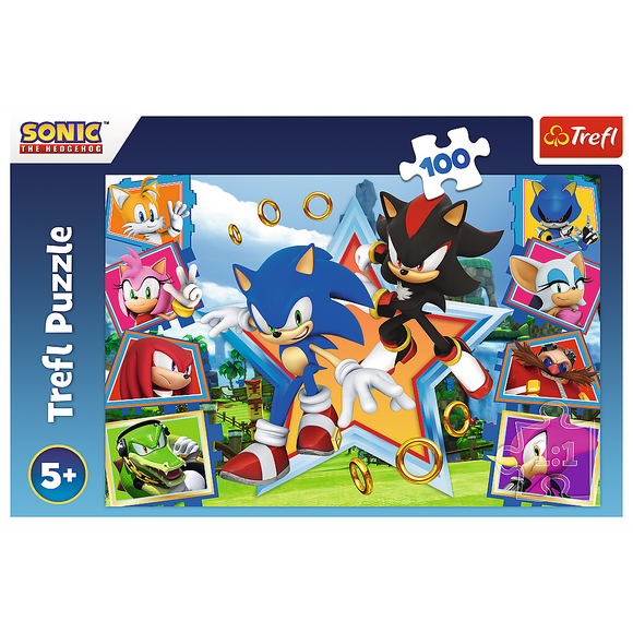 TREFL SONIC Puzzle, 100 pcs