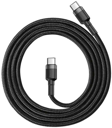 Cable USB-C PD Baseus Cafule PD 2.0 QC 3.0 60W 1m (black and gray)
