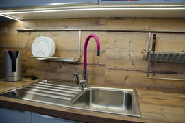 Mitigeur évier à mémoire de forme avec aérateur AMUR