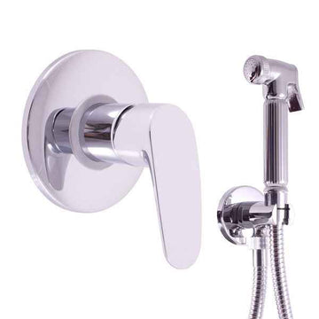 Mitigeur de douche encastrable avec douchette AMUR laiton chromé