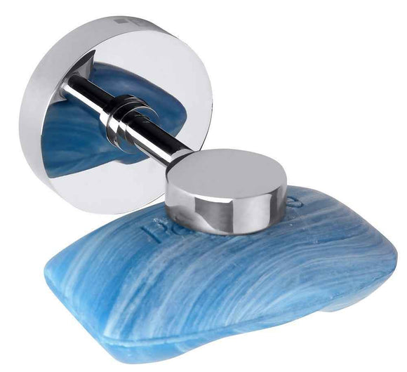 Porte-savon mural magnétique OMEGA laiton chromé 14x5,5x12,5 cm