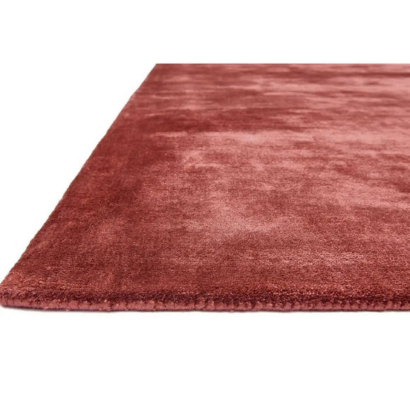 Tapis de salon en viscose fait main titane