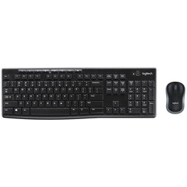 Logitech MK270 | Keyboard and Mouse Set | Wireless | US | Black