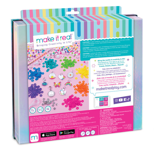 MAKE IT REAL DIY Jewelry set Rainbows and pearls