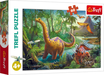 Puzzle trefl dinosaures 60 pièces