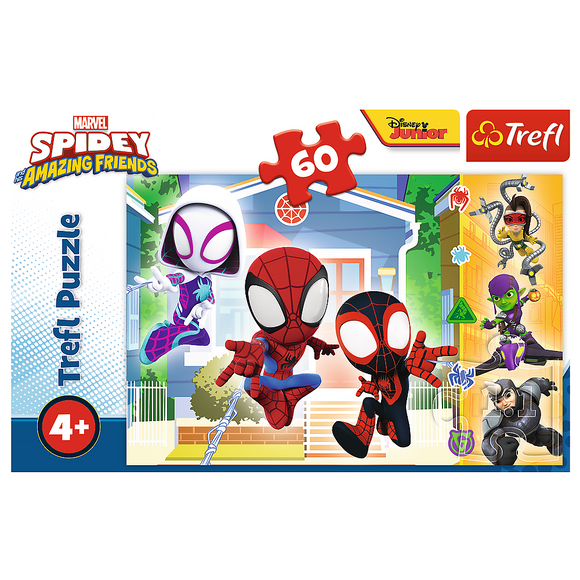 Puzzle trefl spider-man spidey 60 pièces