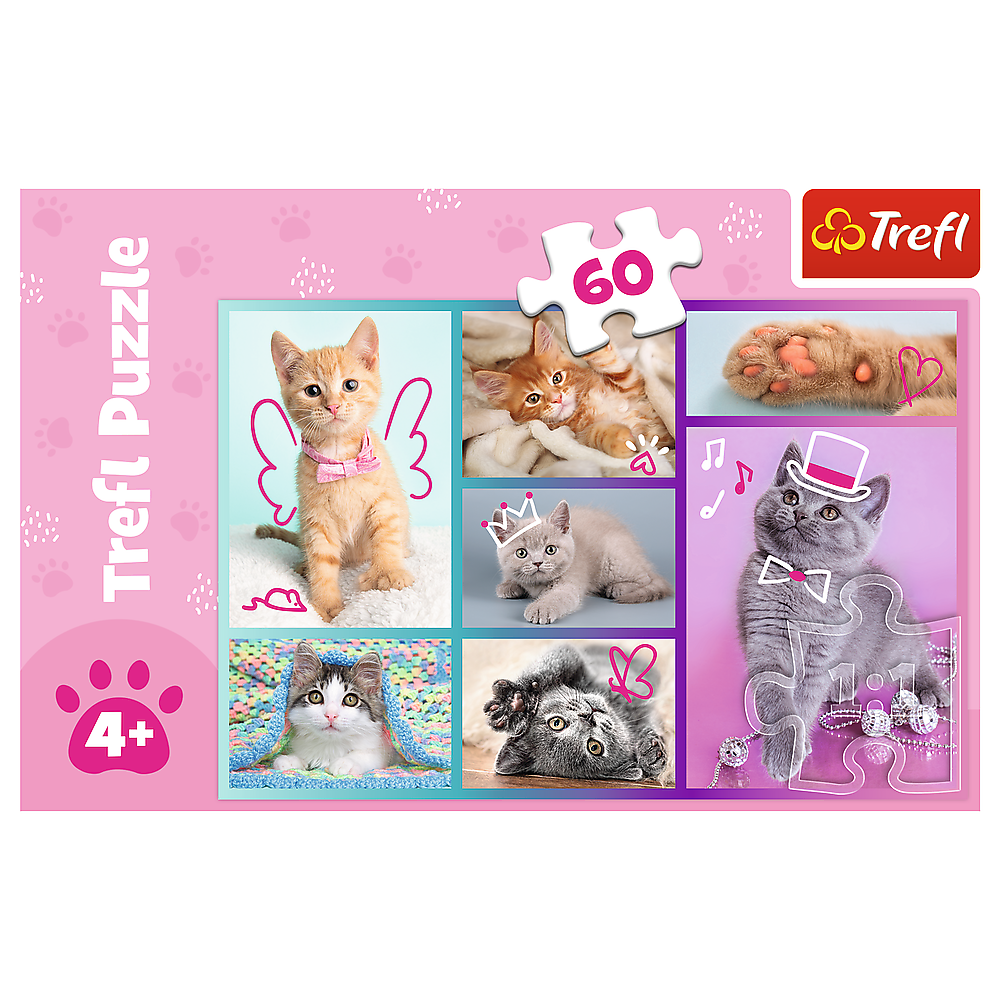 Puzzle trefl chatons 60 pièces