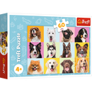 Puzzle trefl chiots 60 pièces