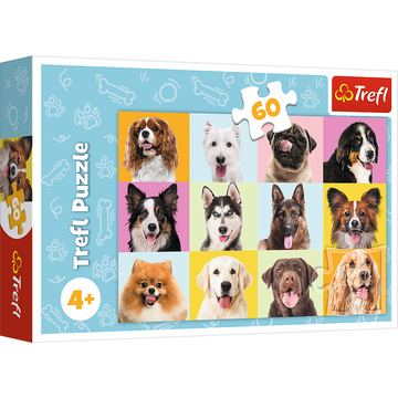 Puzzle trefl chiots 60 pièces