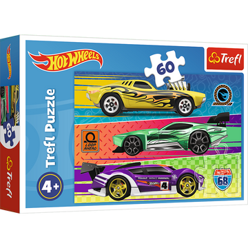 Puzzle trefl hot wheels 60 pièces