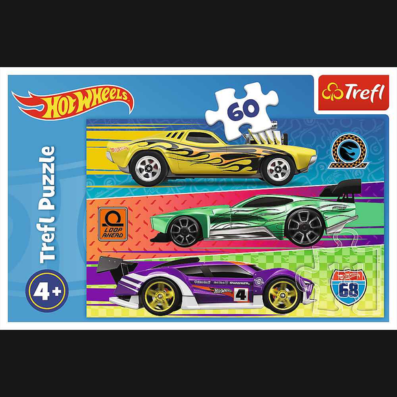Puzzle TREFL HOT WHEELS, 60 pièces