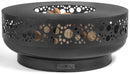 Brasero de jardin BOSTON décor point rond en acier 80 cm