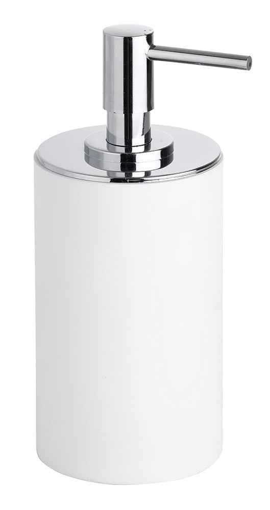 Distributeur de savon liquide rond à poser GAMMA en laiton chrome mat / 250 ml